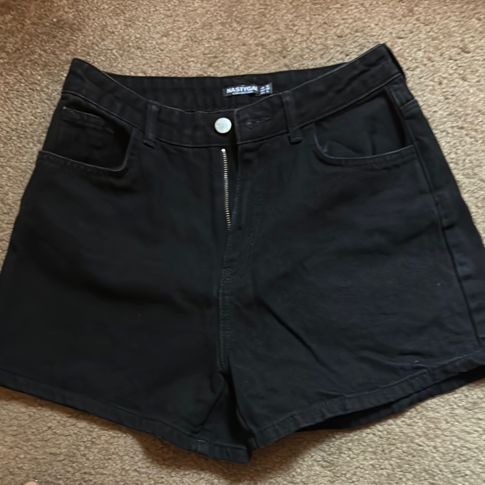 NWT ✨NASTY GAL Black Denim Shorts